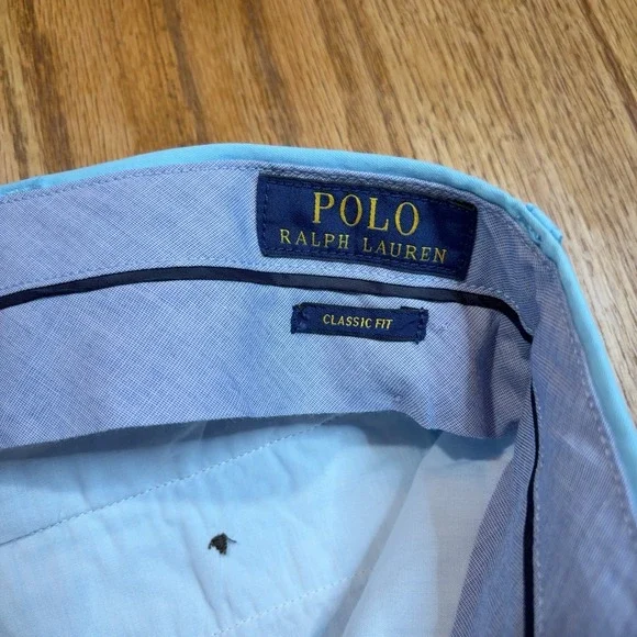 Polo Ralph Lauren Shorts Mens 40 Blue Chino Classic Fit Summer Cotton NWT FLAW - Picture 4 of 11